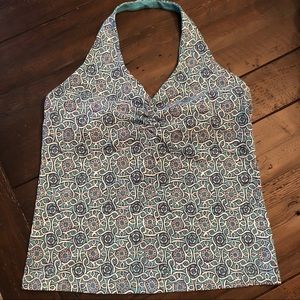 Patterned halter top